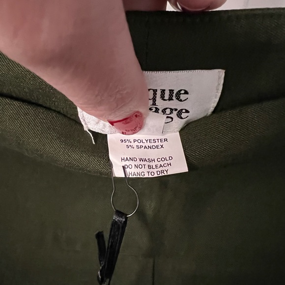 NWT Unique Vintage Plus Size Green Rizzo Cigarette Pants Size 3X/20 - Picture 5 of 7